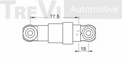 TREVI AUTOMOTIVE ta1130 -  Амортизатор, поликлиновой ремень